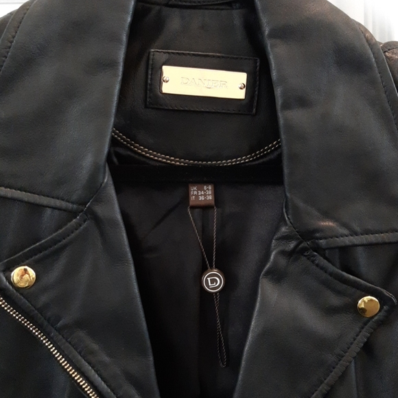 Daniel Leather Jacket with Gold Hardware! - Picture 2 of 13